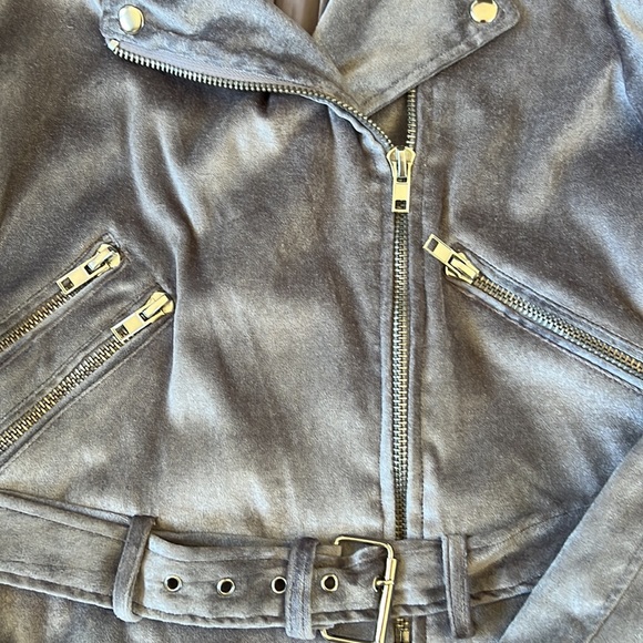 Walter Baker Violet Velvet Jacket - Picture 6 of 8